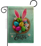 Bunny Easter Eggs - Easter Spring Vertical Impressions Decorative Flags HG192373 Made In USA