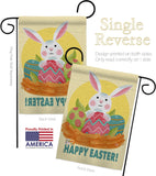 Easter Bunny Fun - Easter Spring Vertical Impressions Decorative Flags HG192421 Made In USA