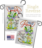 Easter Rabbit - Easter Spring Vertical Impressions Decorative Flags HG192456 Made In USA