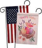 Pink Easter - Easter Spring Vertical Impressions Decorative Flags HG190066 Made In USA