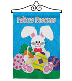 Felices Pascuas - Easter Spring Vertical Impressions Decorative Flags HG103029S Made In USA