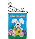 Felices Pascuas - Easter Spring Vertical Impressions Decorative Flags HG103029S Made In USA