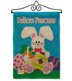 Felices Pascuas - Easter Spring Vertical Impressions Decorative Flags HG103029S Made In USA