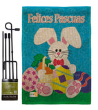 Felices Pascuas - Easter Spring Vertical Impressions Decorative Flags HG103029S Made In USA