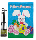 Felices Pascuas - Easter Spring Vertical Impressions Decorative Flags HG103029S Made In USA