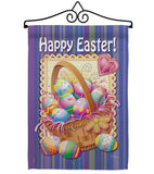 Easter Basket - Easter Spring Vertical Impressions Decorative Flags HG103040 Made In USA