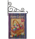 Easter Basket - Easter Spring Vertical Impressions Decorative Flags HG103040 Made In USA