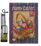 Easter Basket - Easter Spring Vertical Impressions Decorative Flags HG103040 Made In USA