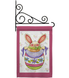 Egg Bunny - Easter Spring Vertical Impressions Decorative Flags HG103041 Made In USA