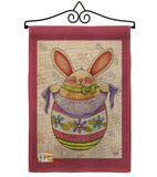 Egg Bunny - Easter Spring Vertical Impressions Decorative Flags HG103041 Made In USA