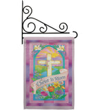 Christ is Risen - Easter Spring Vertical Impressions Decorative Flags HG103043 Made In USA