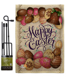 Sweet Chocolate Easter - Easter Spring Vertical Impressions Decorative Flags HG103061 Made In USA