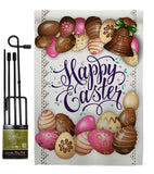 Sweet Chocolate Easter - Easter Spring Vertical Impressions Decorative Flags HG103061 Made In USA