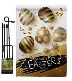 Golden Eggs Party - Easter Spring Vertical Impressions Decorative Flags HG103078 Made In USA