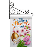 Felices Pascuas - Easter Spring Vertical Impressions Decorative Flags HG103081 Made In USA