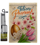 Felices Pascuas - Easter Spring Vertical Impressions Decorative Flags HG103081 Made In USA