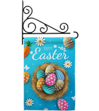 Colourful Egg Bracket - Easter Spring Vertical Impressions Decorative Flags HG103082 Made In USA