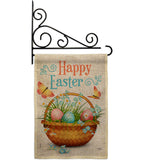 Easter Floral Basket - Easter Spring Vertical Impressions Decorative Flags HG103084 Made In USA