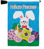 Felices Pascuas - Easter Spring Vertical Impressions Decorative Flags HG120024 Made In USA