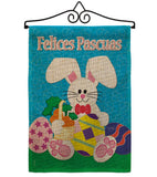 Felices Pascuas - Easter Spring Vertical Impressions Decorative Flags HG120024 Made In USA