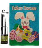 Felices Pascuas - Easter Spring Vertical Impressions Decorative Flags HG120024 Made In USA