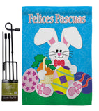 Felices Pascuas - Easter Spring Vertical Impressions Decorative Flags HG120024 Made In USA