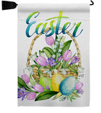 Spring Easter Baskets - Easter Spring Vertical Impressions Decorative Flags HG130321 Made In USA