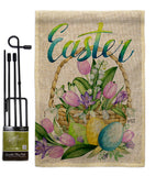 Spring Easter Baskets - Easter Spring Vertical Impressions Decorative Flags HG130321 Made In USA