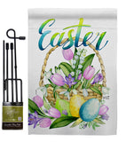 Spring Easter Baskets - Easter Spring Vertical Impressions Decorative Flags HG130321 Made In USA