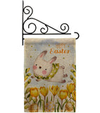 Too Cute Easter Bunny - Easter Spring Vertical Impressions Decorative Flags HG130368 Made In USA