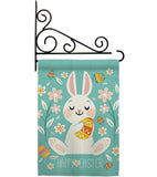 Cheerful Easter Bunny - Easter Spring Vertical Impressions Decorative Flags HG137345 Made In USA