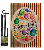 Eggs Collage - Easter Spring Vertical Impressions Decorative Flags HG137392 Made In USA