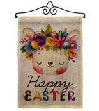 Happy Bunny - Easter Spring Vertical Impressions Decorative Flags HG137443 Made In USA