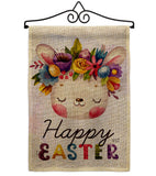 Happy Bunny - Easter Spring Vertical Impressions Decorative Flags HG137443 Made In USA