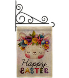 Happy Bunny - Easter Spring Vertical Impressions Decorative Flags HG137443 Made In USA