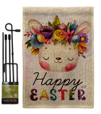 Happy Bunny - Easter Spring Vertical Impressions Decorative Flags HG137443 Made In USA