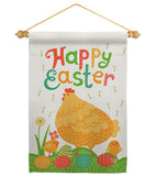 Easter Chicks - Easter Spring Vertical Impressions Decorative Flags HG192341 Made In USA