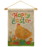 Easter Chicks - Easter Spring Vertical Impressions Decorative Flags HG192341 Made In USA