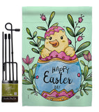 Happy Chick - Easter Spring Vertical Impressions Decorative Flags HG192342 Made In USA