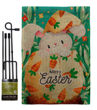 Hiding Easter Bunny - Easter Spring Vertical Impressions Decorative Flags HG192351 Made In USA