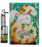 Hiding Easter Bunny - Easter Spring Vertical Impressions Decorative Flags HG192351 Made In USA