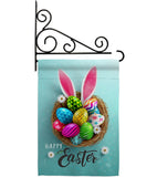 Bunny Easter Eggs - Easter Spring Vertical Impressions Decorative Flags HG192373 Made In USA