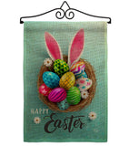 Bunny Easter Eggs - Easter Spring Vertical Impressions Decorative Flags HG192373 Made In USA