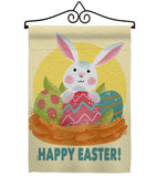 Easter Bunny Fun - Easter Spring Vertical Impressions Decorative Flags HG192421 Made In USA