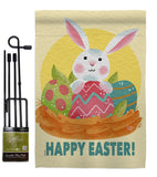 Easter Bunny Fun - Easter Spring Vertical Impressions Decorative Flags HG192421 Made In USA