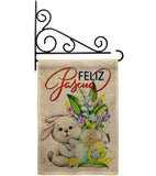 Easter Rabbit - Easter Spring Vertical Impressions Decorative Flags HG192456 Made In USA