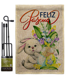 Easter Rabbit - Easter Spring Vertical Impressions Decorative Flags HG192456 Made In USA