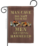 Man Cave Men Getting Hammered - Expression Inspirational Vertical Impressions Decorative Flags HG115121 Made In USA