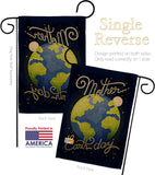 Earth Day - Expression Inspirational Vertical Impressions Decorative Flags HG115147 Made In USA