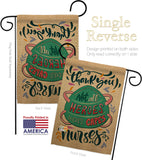 Thank you Nurses - Expression Inspirational Vertical Impressions Decorative Flags HG115156 Made In USA